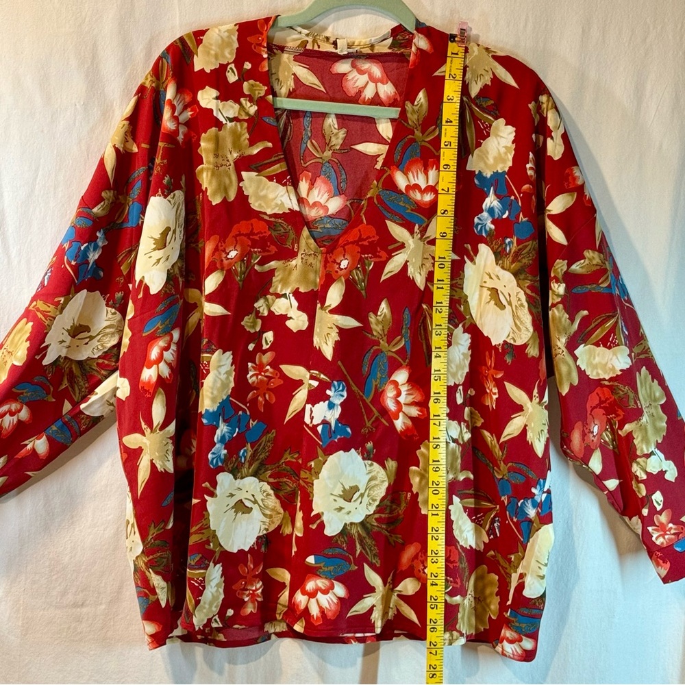 JODIFL Red Floral Top